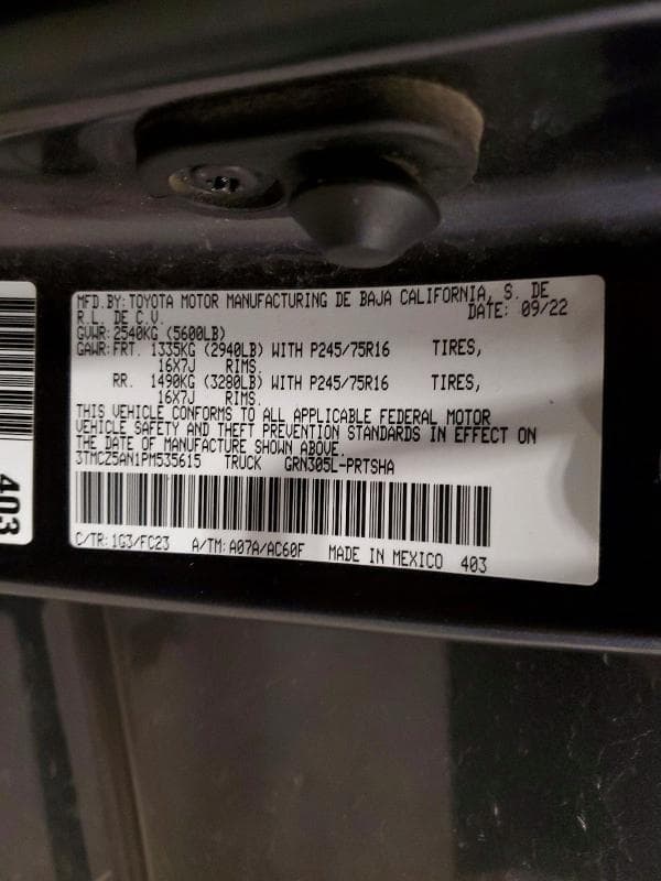 2023 TOYOTA TACOMA SR5 V6 SR5 V6 13