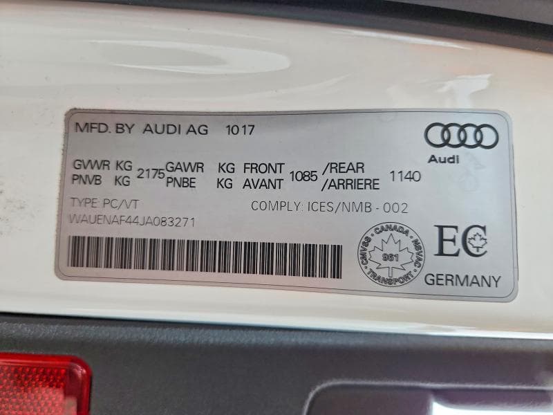 2018 AUDI A4 PREMIUM PLUS 12
