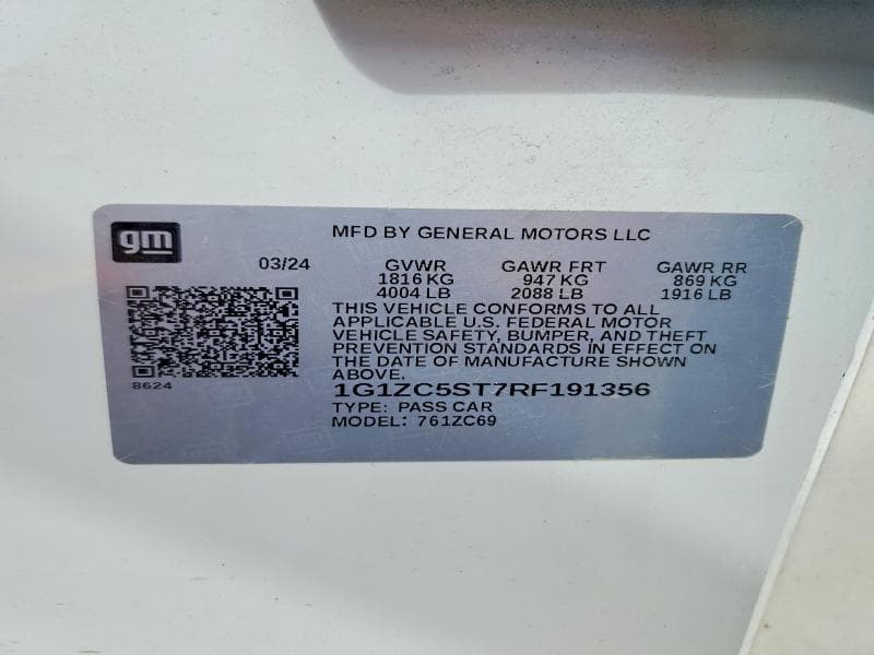 2024 CHEVROLET MALIBU LS LS 12
