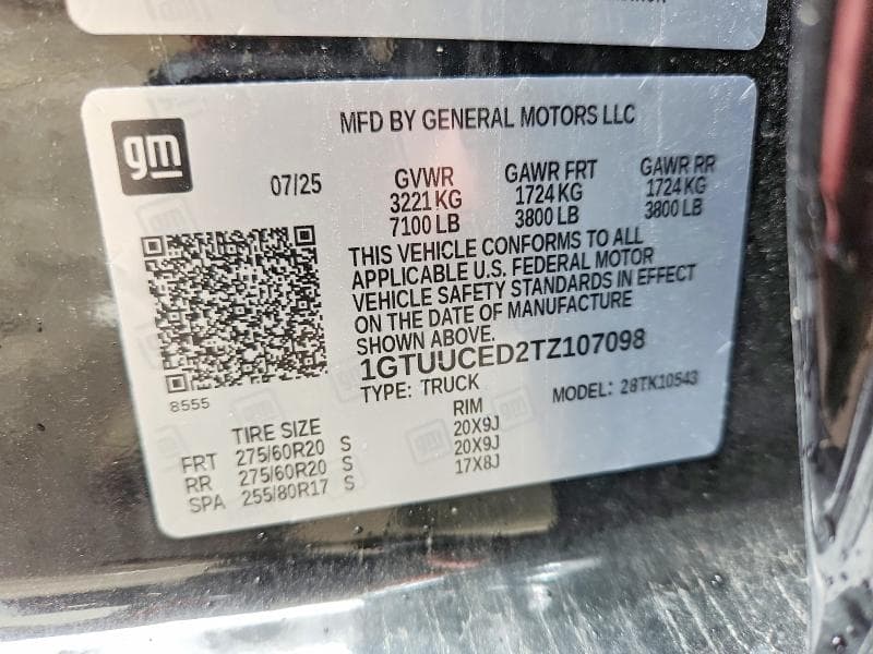 2026 GMC SIERRA K1500 ELEVATION K1500 ELEVATION 12