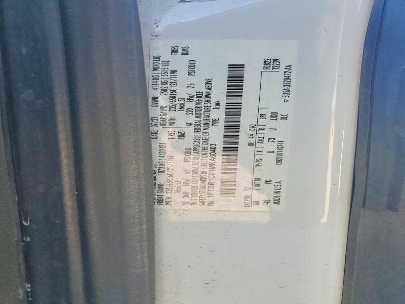 2021 FORD TRANSIT 250 DELIVERY VAN T-250 13