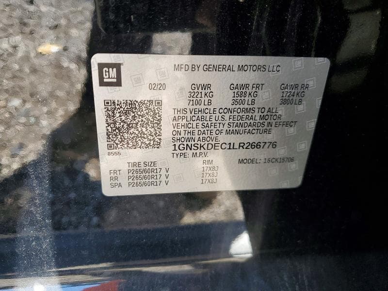 2020 CHEVROLET TAHOE 12