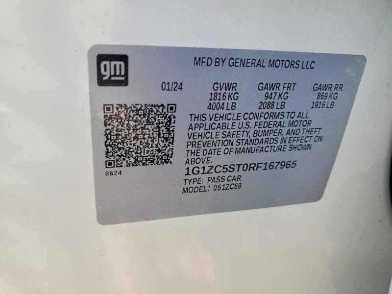 2024 CHEVROLET MALIBU LS 12