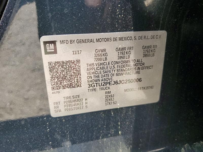 2018 GMC SIERRA K1500 DENALI 12