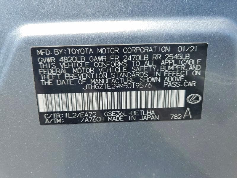 2021 LEXUS IS 350 F SPORT 13