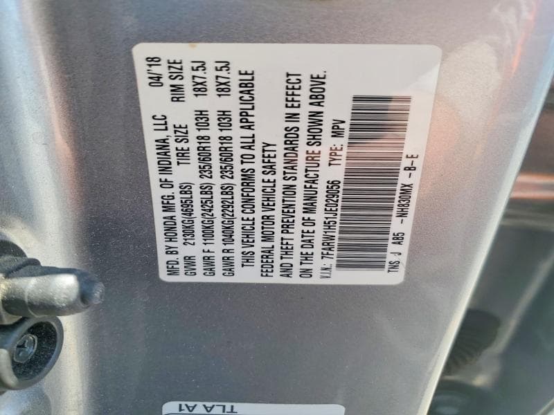 2018 HONDA CR-V EX 12