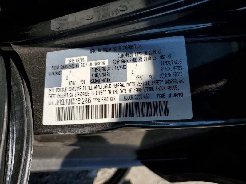 2020 MAZDA 6 TOURING 12