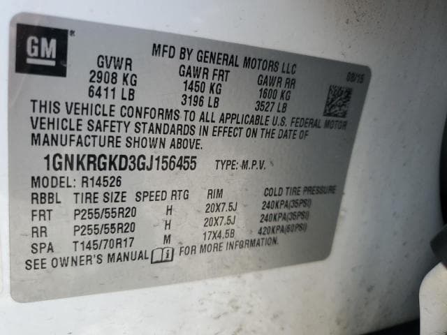 2016 CHEVROLET TRAVERSE LT LT 13