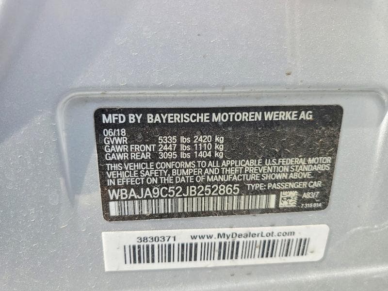 2018 BMW 530E 13