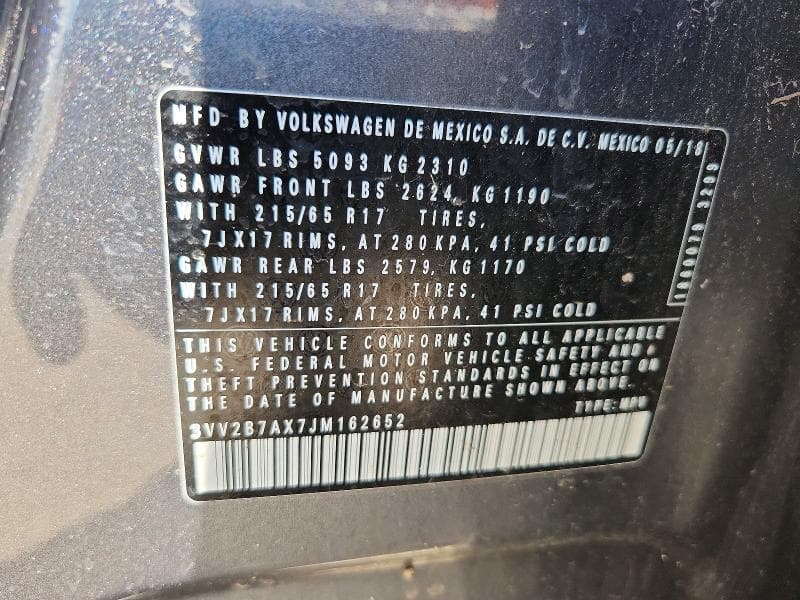 2018 VOLKSWAGEN TIGUAN SE 13
