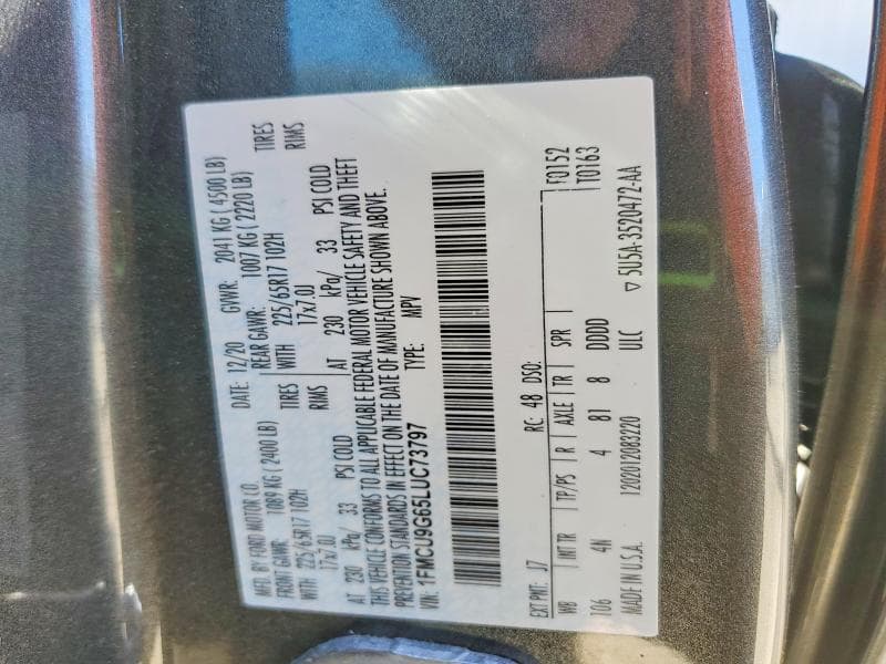 2020 FORD ESCAPE SE 15