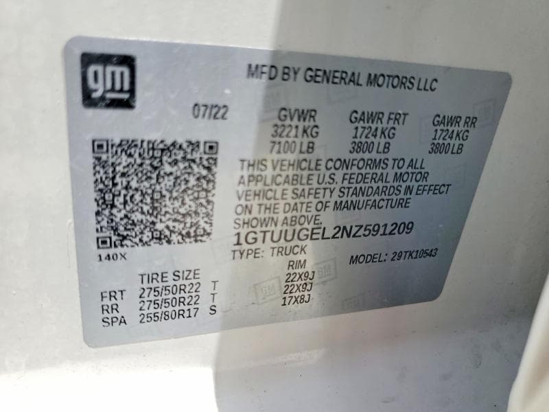 2022 GMC SIERRA K1500 DENALI K1500 DENALI 13