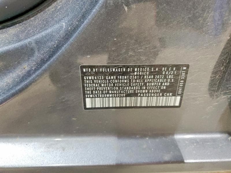 2021 VOLKSWAGEN JETTA S S 12