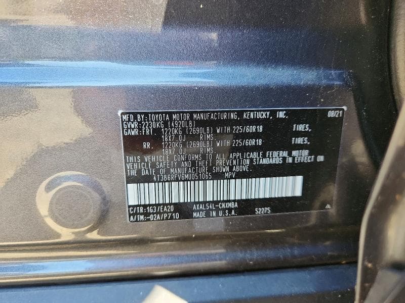 2021 TOYOTA RAV4 HYBRID XLE PREMIUM XLE PREMIUM 13