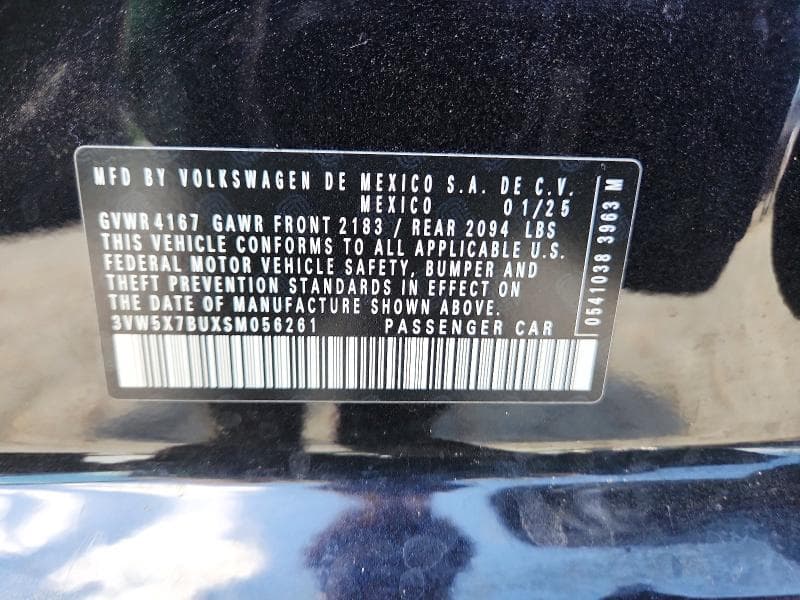 2025 VOLKSWAGEN JETTA S 12