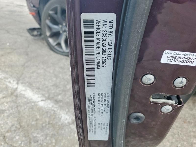 2020 DODGE CHALLENGER SXT 12