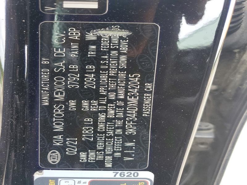 2021 KIA FORTE GT LINE 12