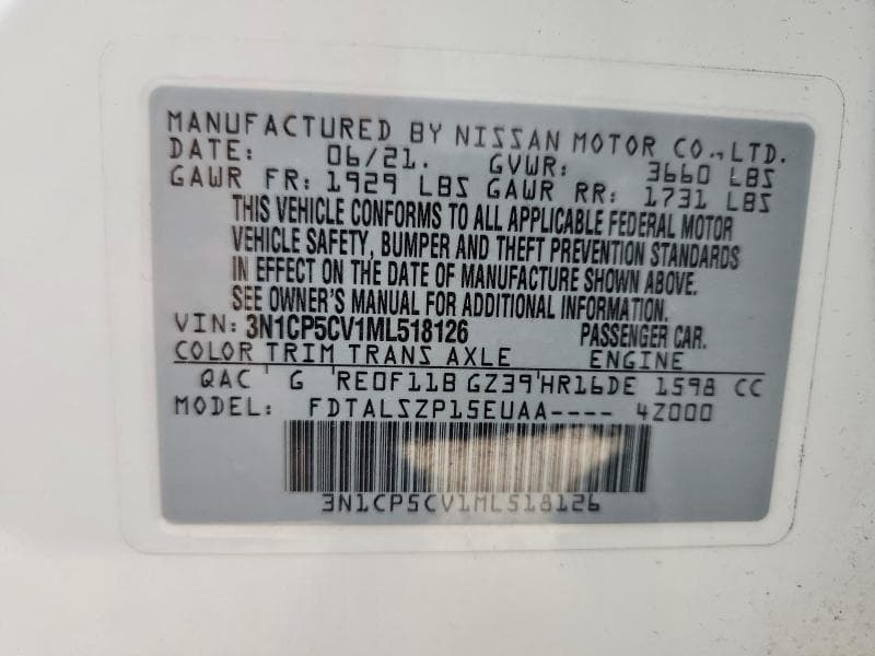 2021 NISSAN KICKS SV SV 13
