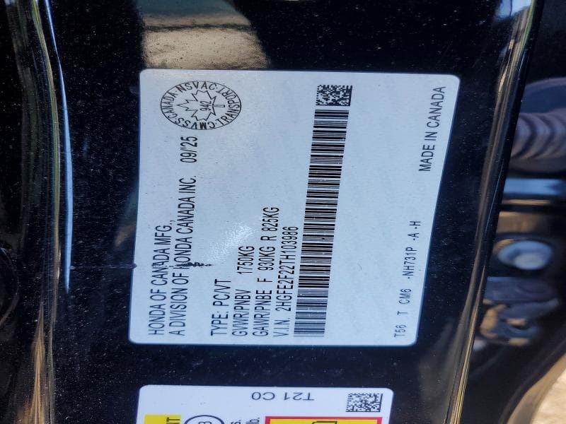 2026 HONDA CIVIC LX 12