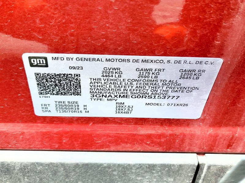 2024 CHEVROLET EQUINOX RS RS 14