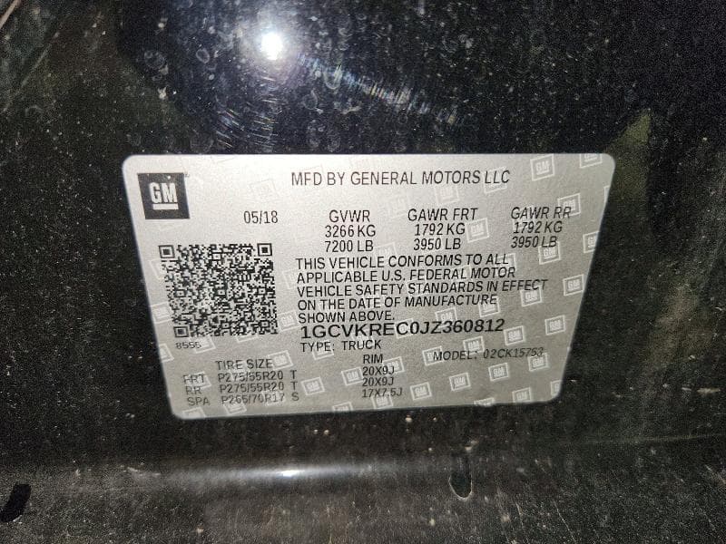 2018 CHEVROLET SILVERADO K1500 LT K1500 LT 12