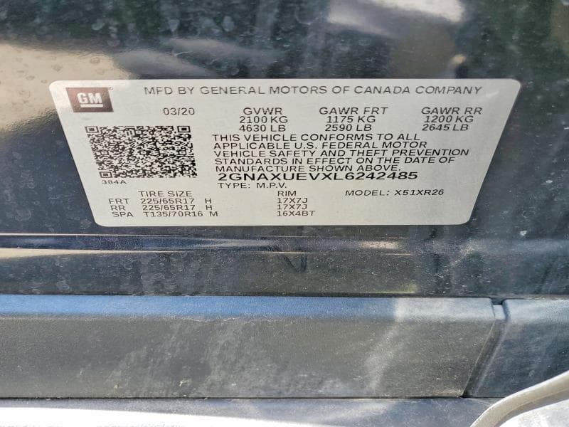 2020 CHEVROLET EQUINOX LT 13