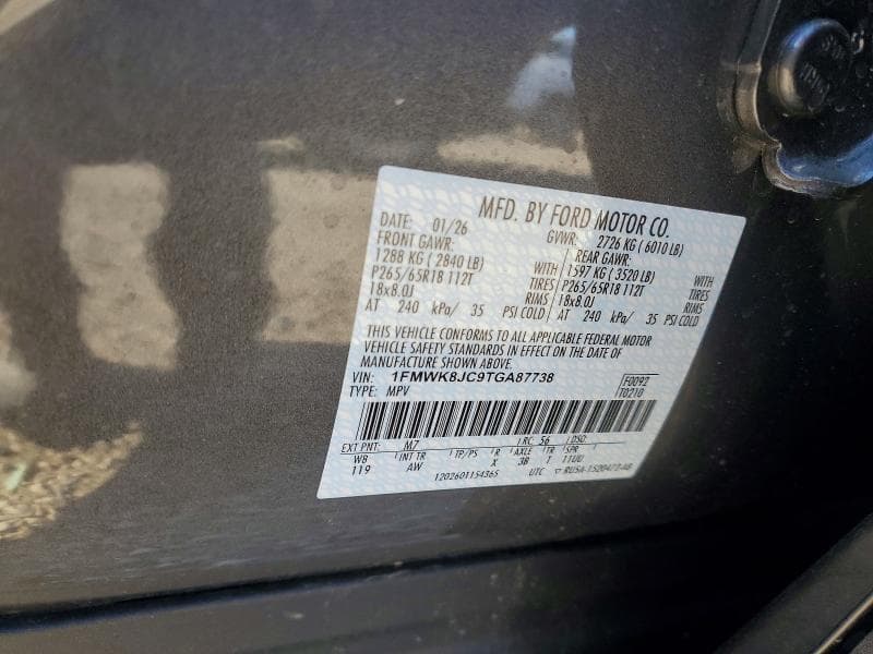 2026 FORD EXPLORER TREMOR TREMOR 13