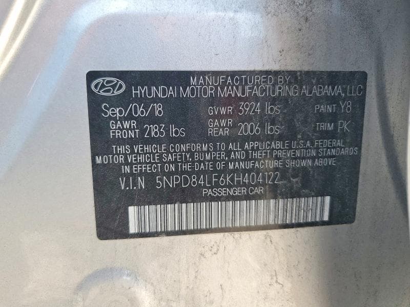 2019 HYUNDAI ELANTRA SEL SEL 13