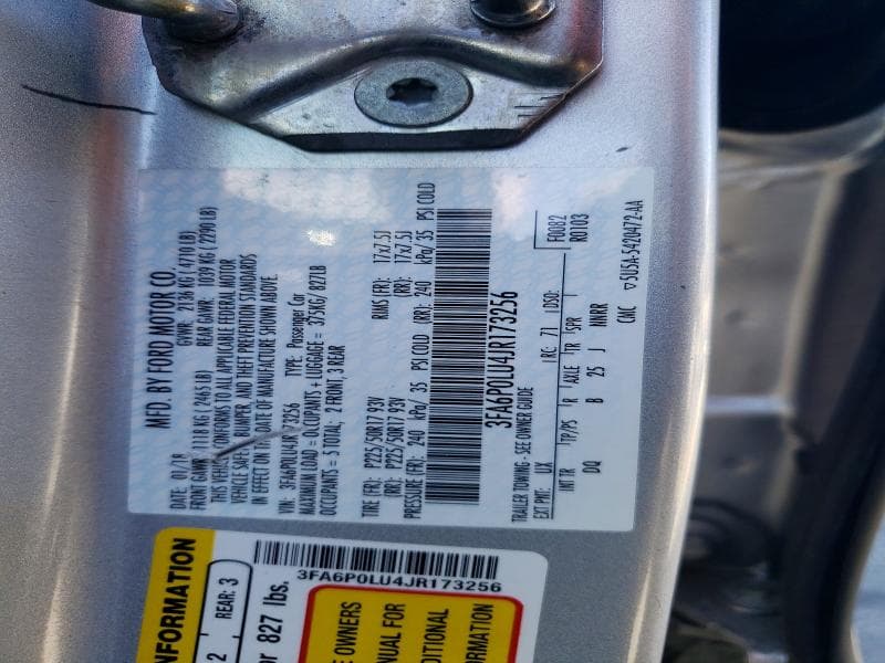 2018 FORD FUSION SE HYBRID 13