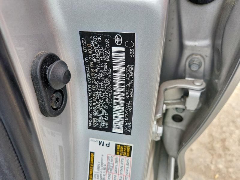 2022 TOYOTA COROLLA SE SE 12