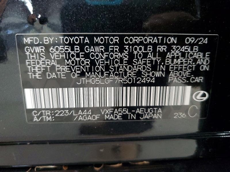 2024 LEXUS LS 500 12