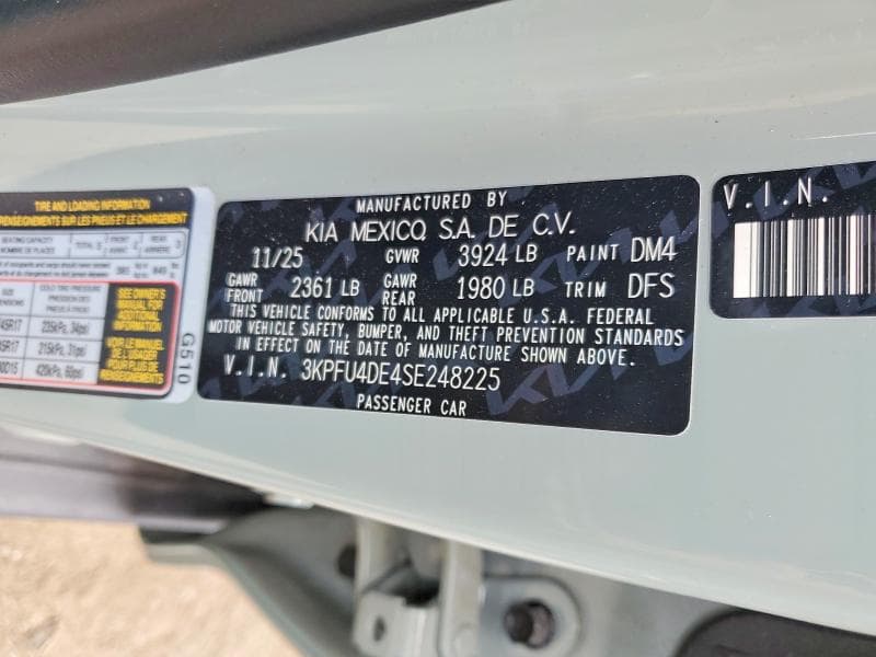 2025 KIA K4 EX 12