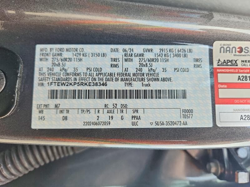 2024 FORD F150 STX 12