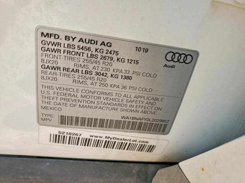 2020 AUDI Q5 PREMIUM PLUS PREMIUM PLUS 14