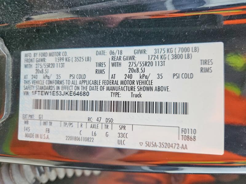 2018 FORD F150 SUPERCREW 13