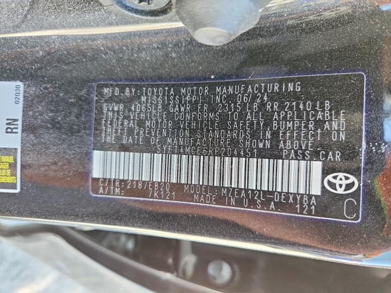 2024 TOYOTA COROLLA XSE XSE 12