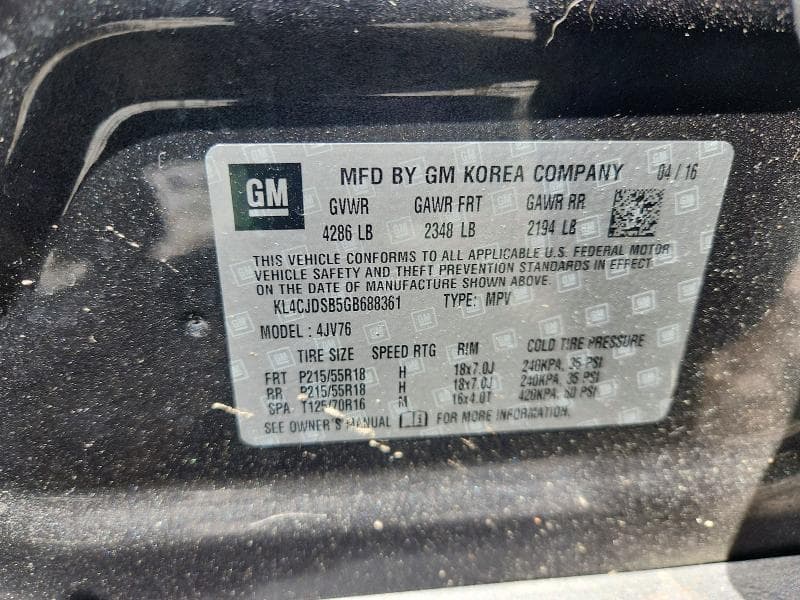 2016 BUICK ENCORE PREMIUM PREMIUM 12