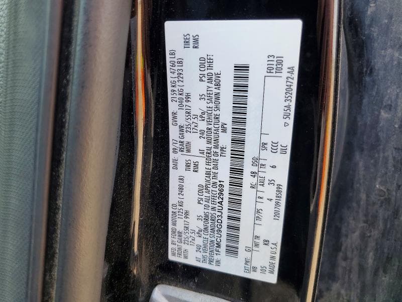 2018 FORD ESCAPE SE 13