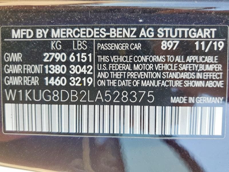 2020 MERCEDES-BENZ S 560 12