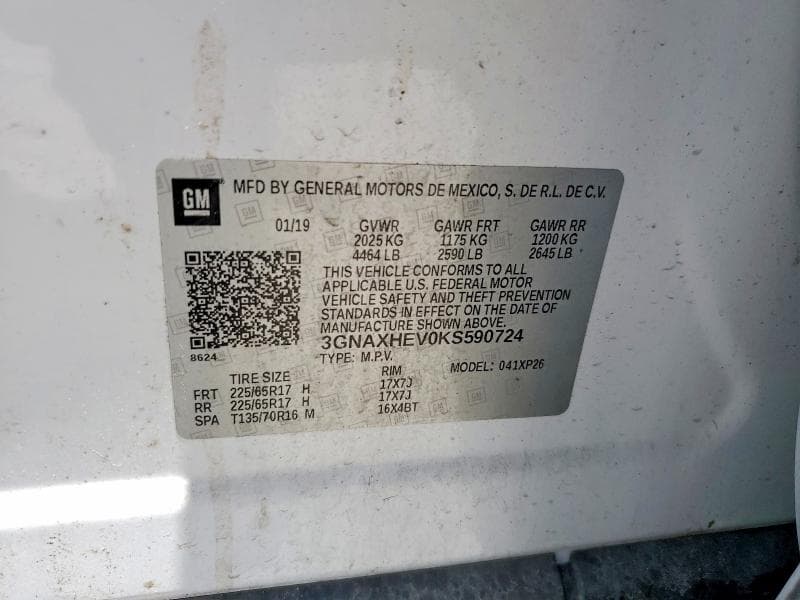 2019 CHEVROLET EQUINOX LS 12