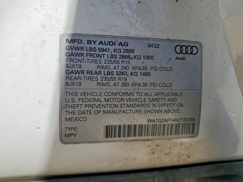 2022 AUDI Q5 E PREMIUM 55 13