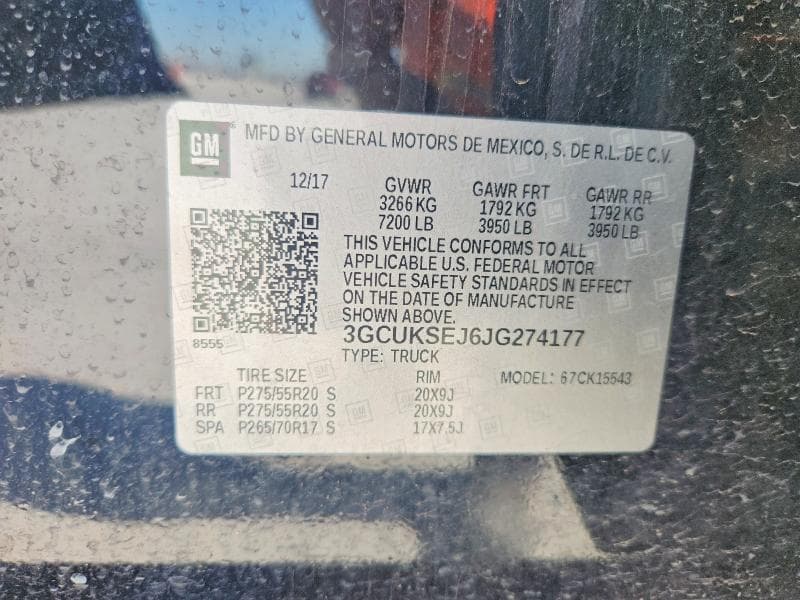 2018 CHEVROLET SILVERADO K1500 LTZ 12