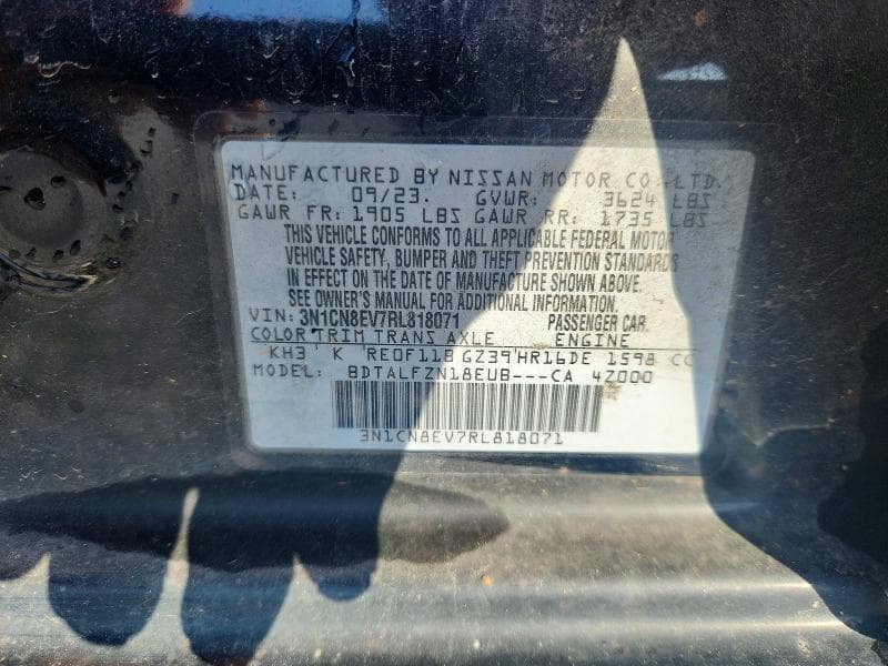 2024 NISSAN VERSA SV SV 12