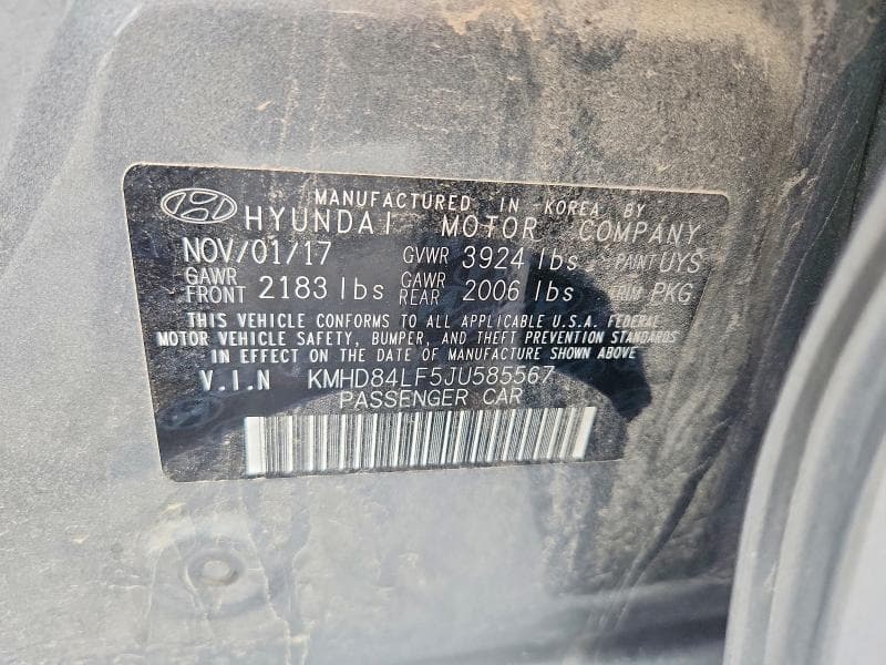 2018 HYUNDAI ELANTRA SEL 12
