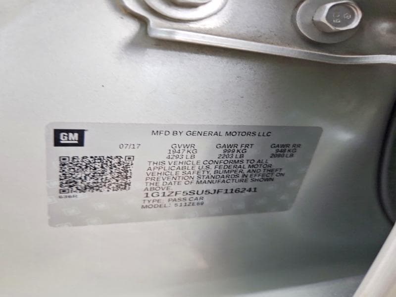 2018 CHEVROLET MALIBU HYBRID 12