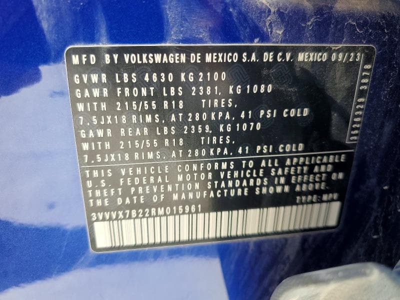 2024 VOLKSWAGEN TAOS SE 13