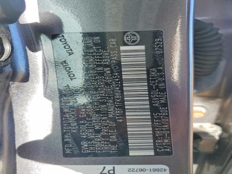 2017 TOYOTA CAMRY SE 13