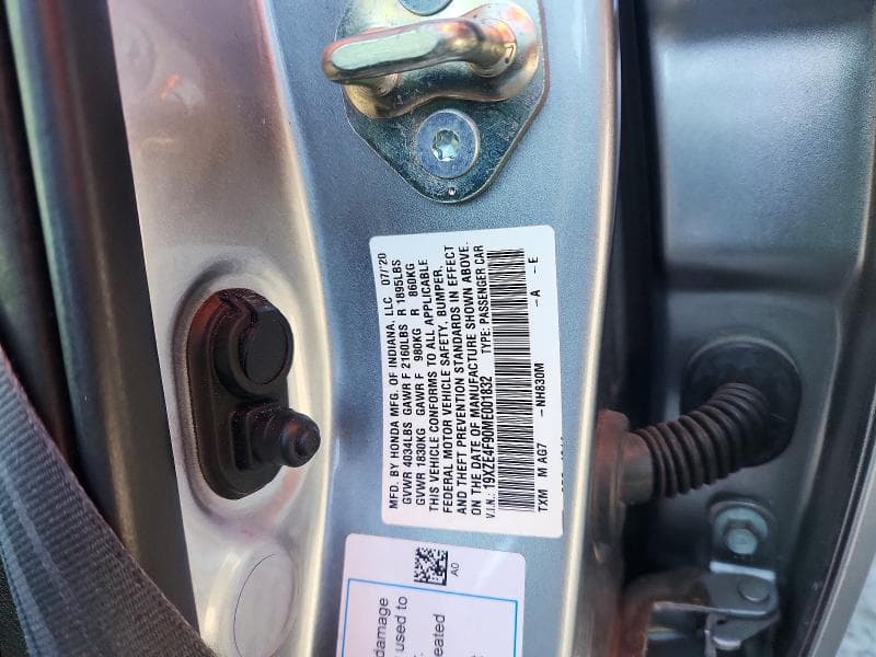 2021 HONDA INSIGHT TOURING TOURING 12