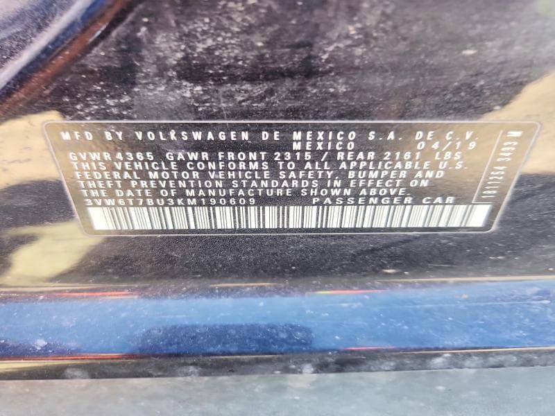 2019 VOLKSWAGEN JETTA 12