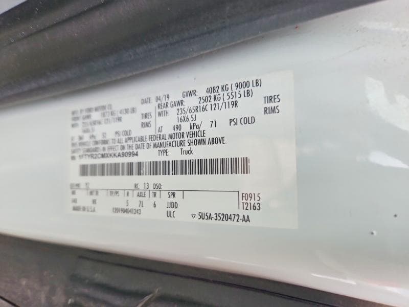 2019 FORD TRANSIT T-250 13